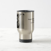 Medische stethoscoop, zwart en wit reisbeker (Center)