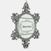 Medische student - Classy Tin Sneeuwvlok Ornament (Links)
