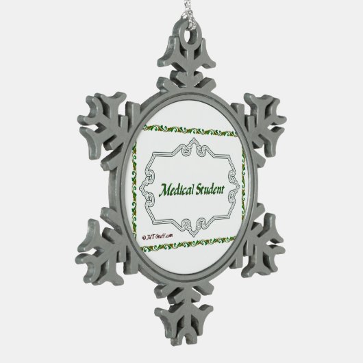 Medische student - Classy Tin Sneeuwvlok Ornament (Links)