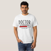 Medische Student Dokter in Opleiding T-Shirt (Voorkant volledig)