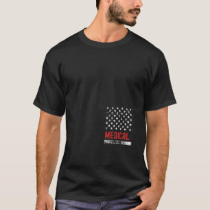 Medische student Verenigde Staten Vlag Beroepsrepo T-shirt