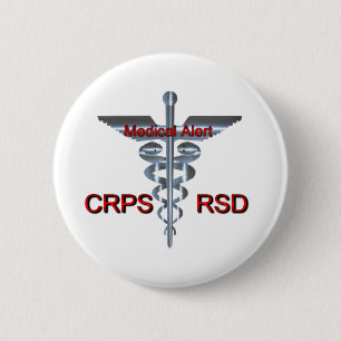 Medische symbolen — CRPS RSD Medische waarschuwi Ronde Button 5,7 Cm