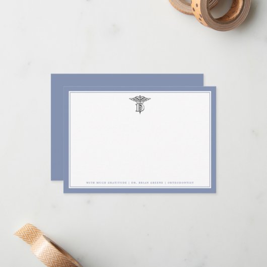 Medische tandarts | Forfaitaire briefkaart (Voorkant / Achterkant in situ)