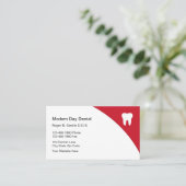 Medische tandarts Moderne benoeming Visitekaartje (Staand voorkant)