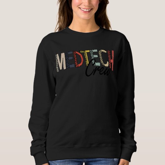 Medische Technologie MED Tech Crew Leopard Med Tec Trui (Voorkant)
