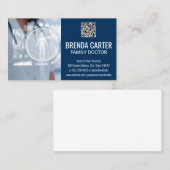 Medische technologie | QR-scancode | Doctor Visitekaartje (Voorkant / Achterkant)