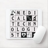 MEDISCHE TECHNOLOGISTISCHE RID / BLOCK / PUZZZEL MUISMAT (Met muis)