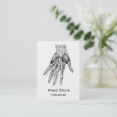 medische tekenspieren visitekaartje (Staand voorkant)