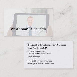 Medische Telehealth Telemedicine Diensten Zakelijk Visitekaartje
