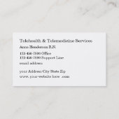 Medische telemedische diensten visitekaartje (Achterkant)