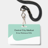 Medische Thema Budget Moderne Personeelskaarten Badge (Voorzijde met lanyard)