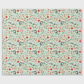 Medische thema kerst cadeaupapier (Vlak)