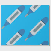 Medische thermometer cadeaupapier (Vlak)