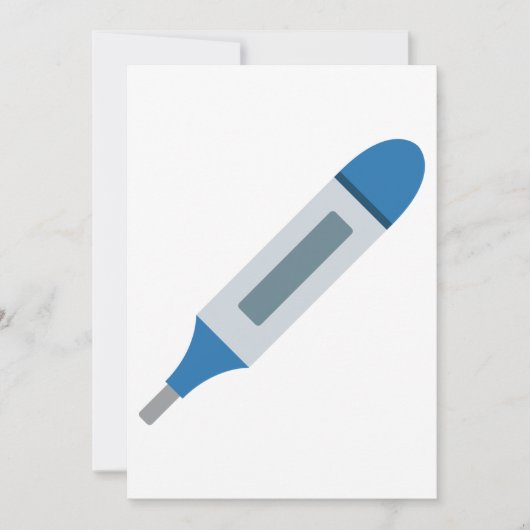 Medische thermometer kaart (Voorkant)