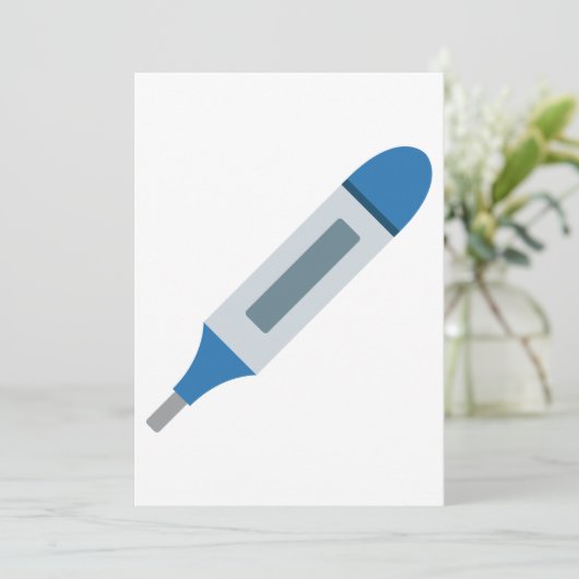 Medische thermometer kaart (Staand voorkant)