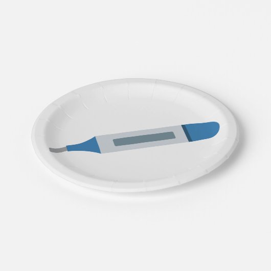 Medische thermometer papieren bordje (Gekanteld)