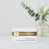 Medische Transcriptie Visitekaartjes (Staand voorkant)