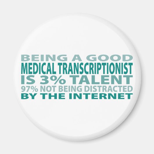 Medische transcriptionist 3% Talent Magneet (Voorkant)