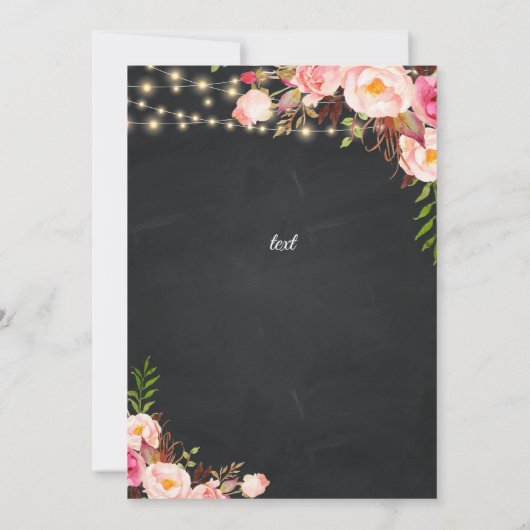 Medische Universiteit Boho Floral Afstuderen Kaart (Achterkant)