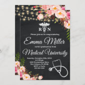 Medische Universiteit Boho Floral Afstuderen Kaart (Voorkant / Achterkant)