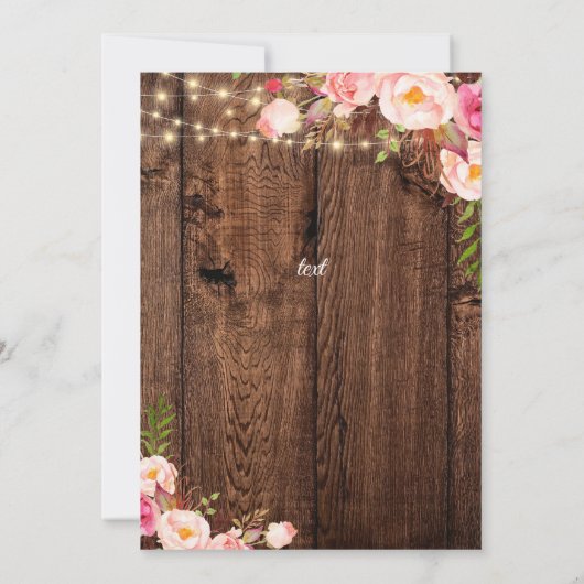 Medische Universiteit Boho Floral Afstuderen Kaart (Achterkant)