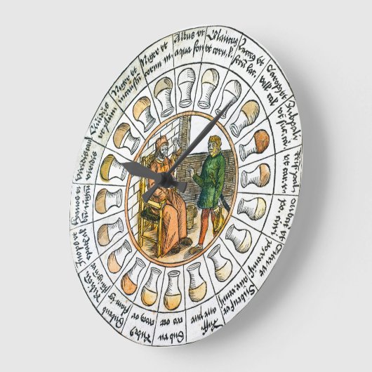 Medische urinetest wandklok (Hoek)