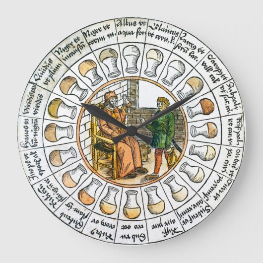 Medische urinetest wandklok (Voorkant)