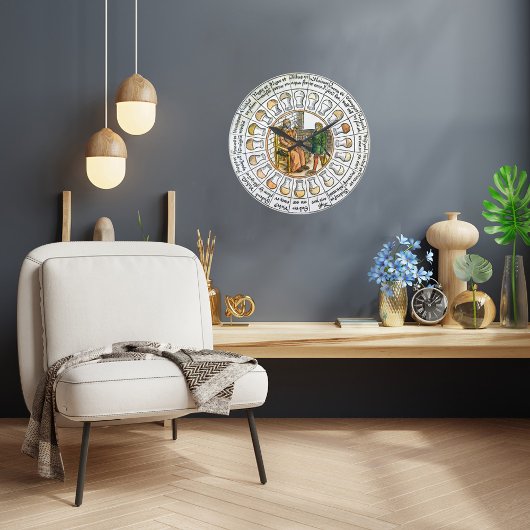 Medische urinetest wandklok