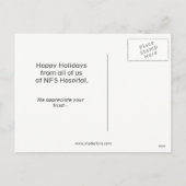 medische vakantiekaarten feestdagenkaart (Achterkant)