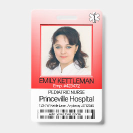 Medische Veldfoto - Verpleegkundige - Rood Badge