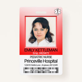 Medische Veldfoto - Verpleegkundige - Rood Badge