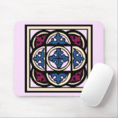 Medische verlichting Blauwe Acanthus blaast in bog Muismat (Met muis)