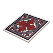 Medische verlichting Red Acanthus Leaf Tegeltje (Zijkant)