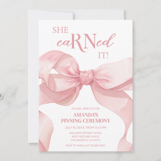 Medische Verpleegkundige Pinning Afstudeerfeest Kaart (Voorkant)