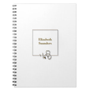 Medische verpleegkundige Stethoscoop Notitieboek