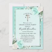 Medische Verpleegschool Afstudeerder Party Blauwgr Kaart (Voorkant)