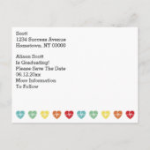 Medische verpleegschool Afstuderen de datum op te Aankondigingskaart (Achterkant)