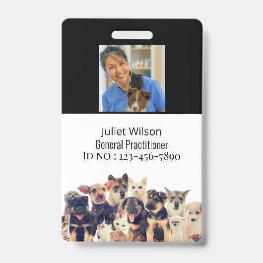 Medische Veterinaire ID Badge Naamlabels (Voorzijde)