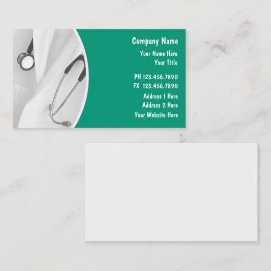 Medische Visitekaartjes (Voorkant / Achterkant)