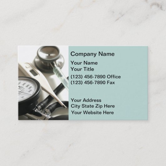 Medische Visitekaartjes (Voorkant)