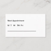 Medische Visitekaartjes Afsprakenkaartje (Achterkant)