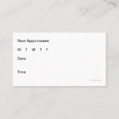 Medische Visitekaartjes Afsprakenkaartje (Achterkant)