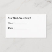 Medische Visitekaartjes Afsprakenkaartje (Achterkant)