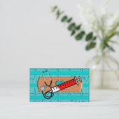 Medische Visitekaartjes Big Bandaid blue II (Staand voorkant)