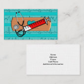 Medische Visitekaartjes Big Bandaid blue II (Voorkant / Achterkant)