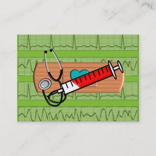 Medische Visitekaartjes Big Bandaid Limoen II (Voorkant)