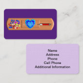 Medische Visitekaartjes Big Bandaid Paars (Voorkant / Achterkant)