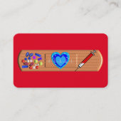 Medische Visitekaartjes Big Bandaid Rood (Voorkant)