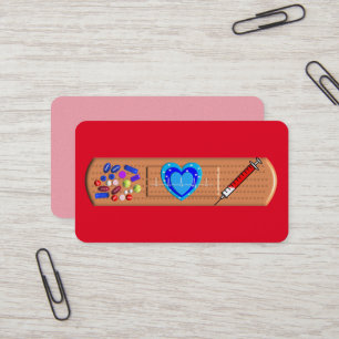 Medische Visitekaartjes Big Bandaid Rood