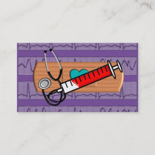 Medische Visitekaartjes Big Bandaid roze IV